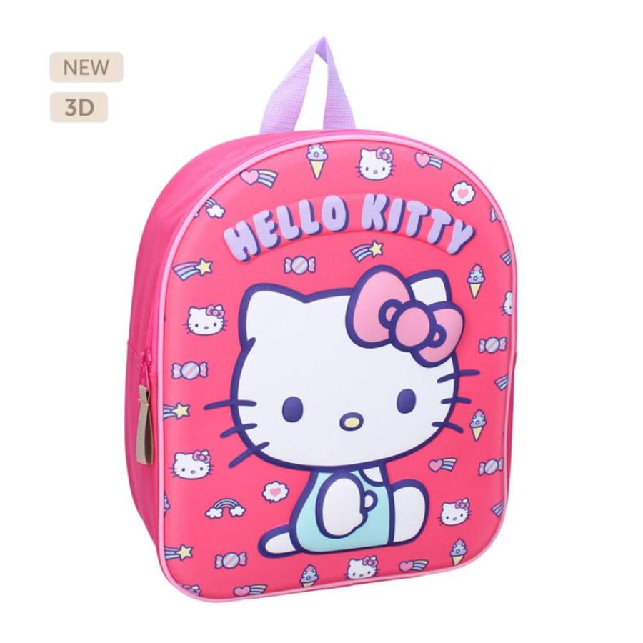 Mochila Guardería 3d Hello Kitty