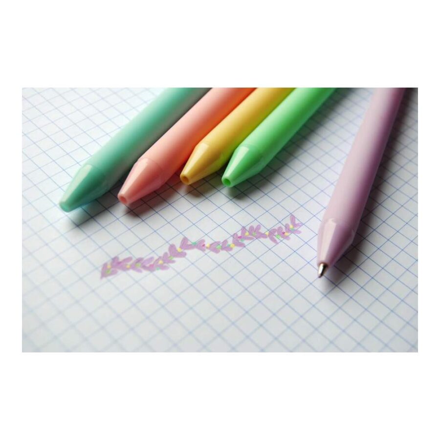 Pack 5 Bolígrafos Color Pastel