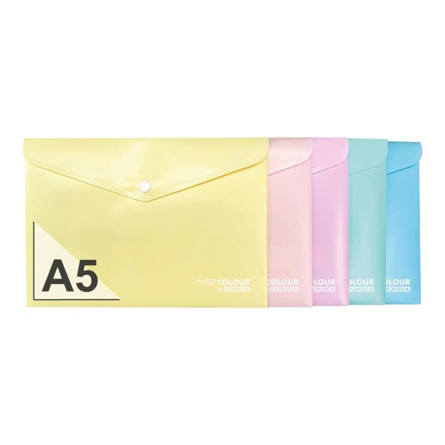 Pack 5 Carpetas A5 Pastel