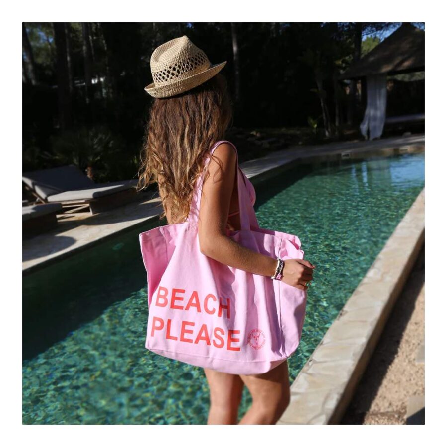 Bolsa De Playa Beach Please Rosa
