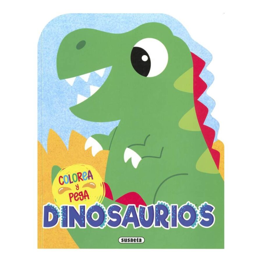 Dinosaurios Mi Primer Libro De Pegar Y Colorear