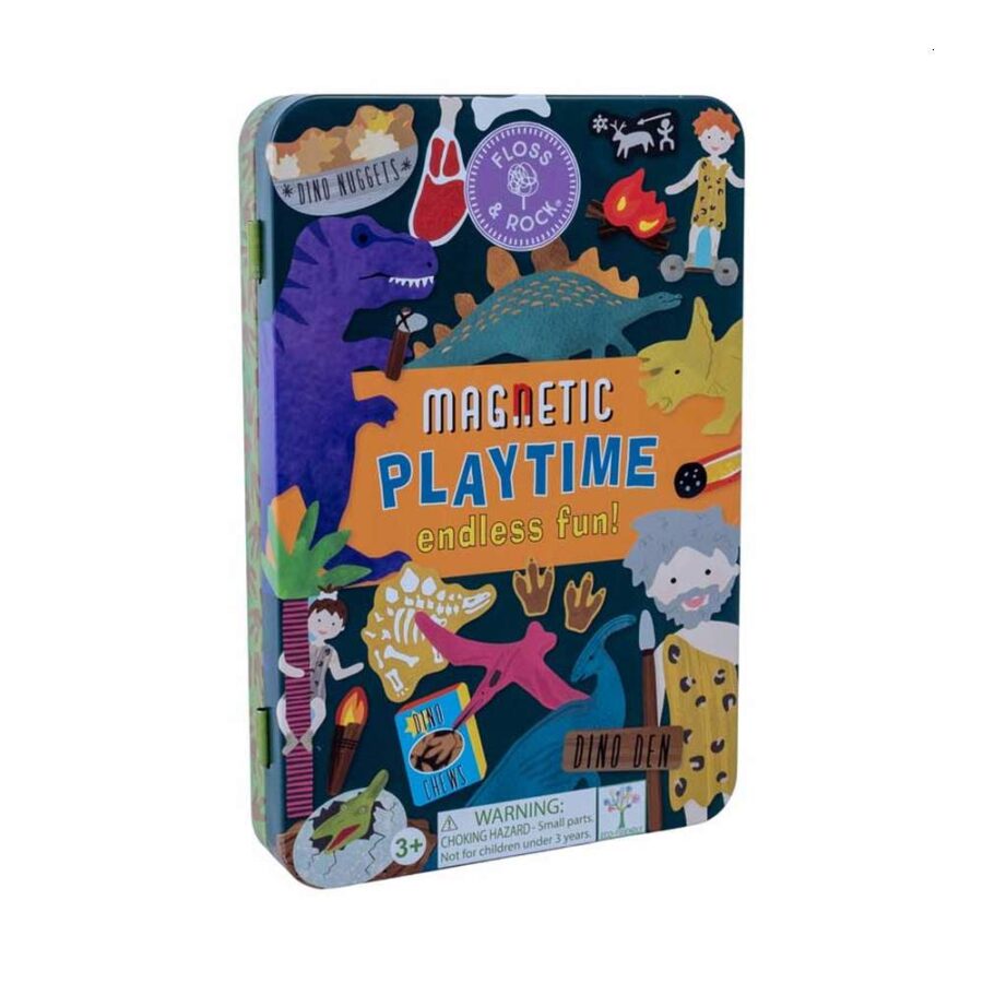 Estuche Metal Juego Magnético Dino