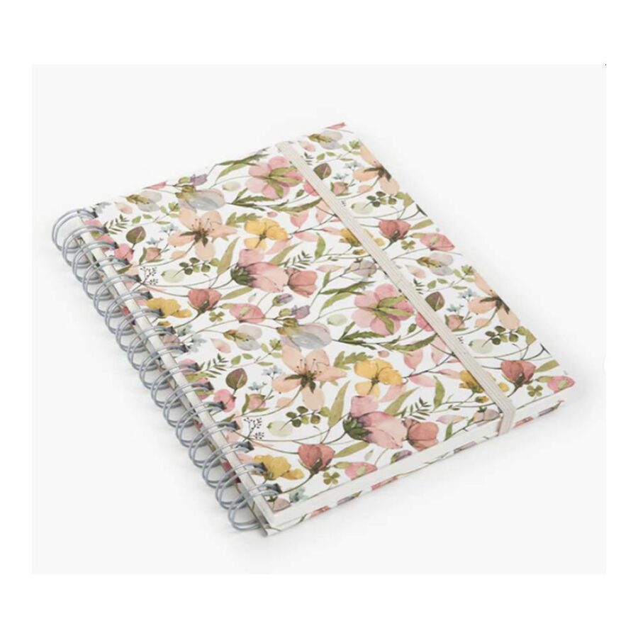 Libreta Wyro A5 Lisa Tapa Blanda Spring Flowers