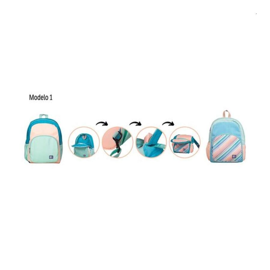 Mochila Oxford Color Block