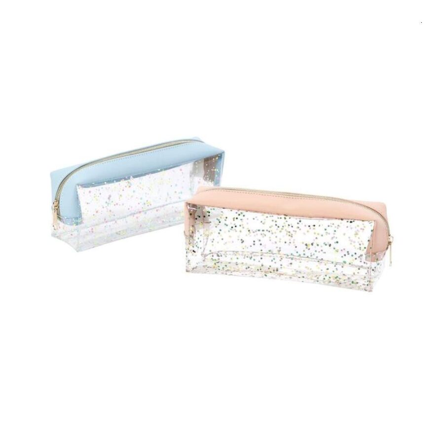 Portatodo Transparente Lentejuelas Glow