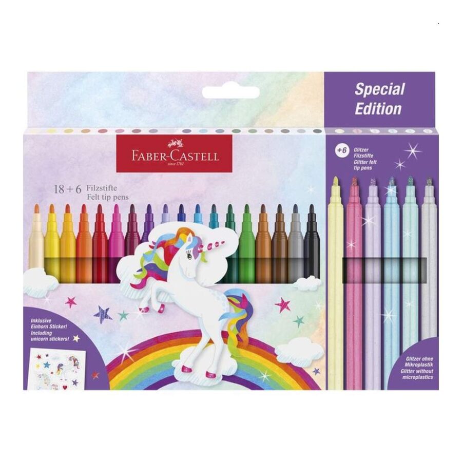 Rotuladores Faber Castell Unicornio 24 Colores