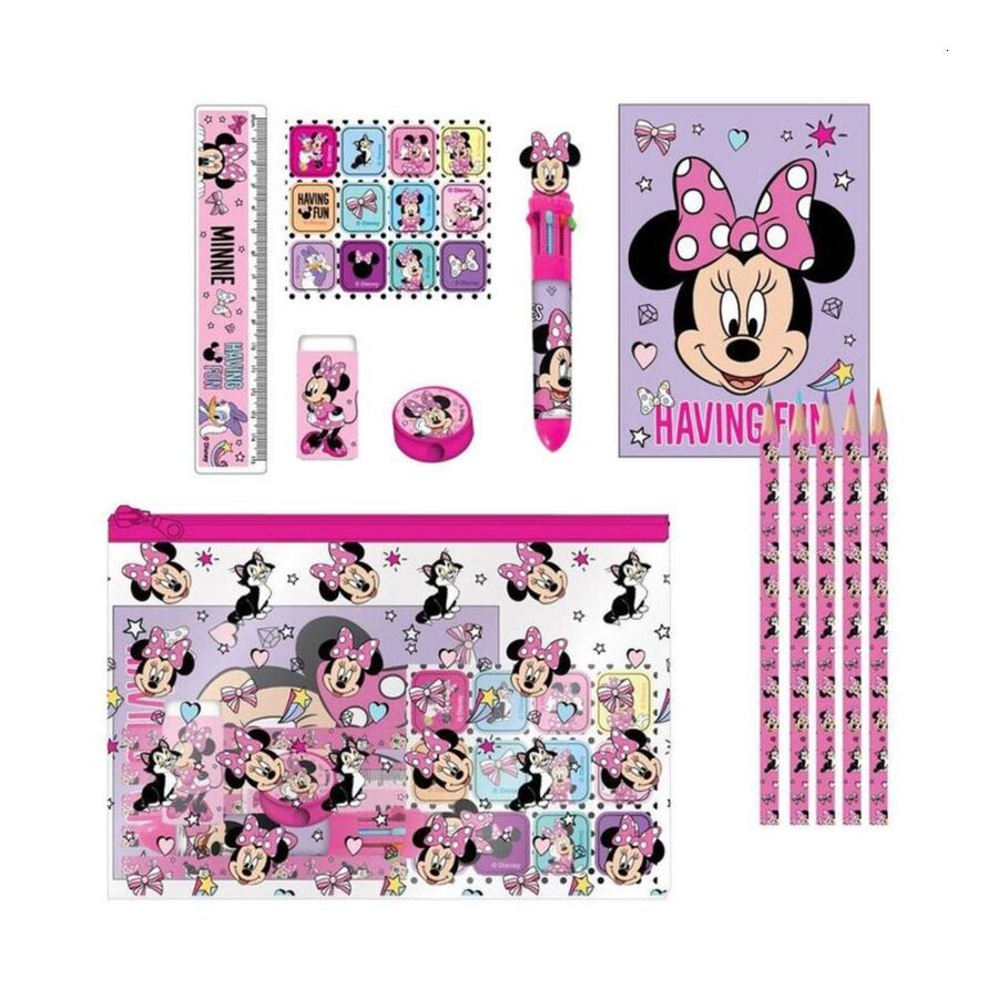 Set De Papelería Estuche Minnie