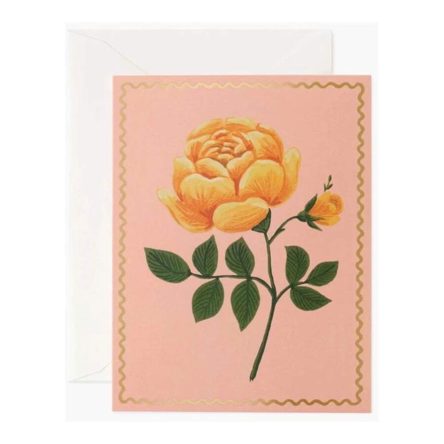 Tarjeta Yellow Rose