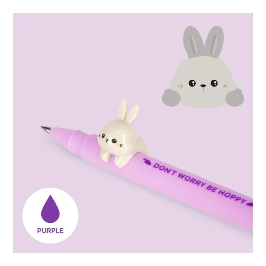 Bolígrafo De Gel Con Animal Decorativo Conejo