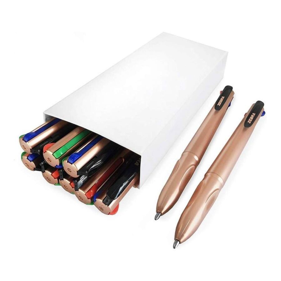 Bolígrafo Zebra 4 Colores Rose Gold