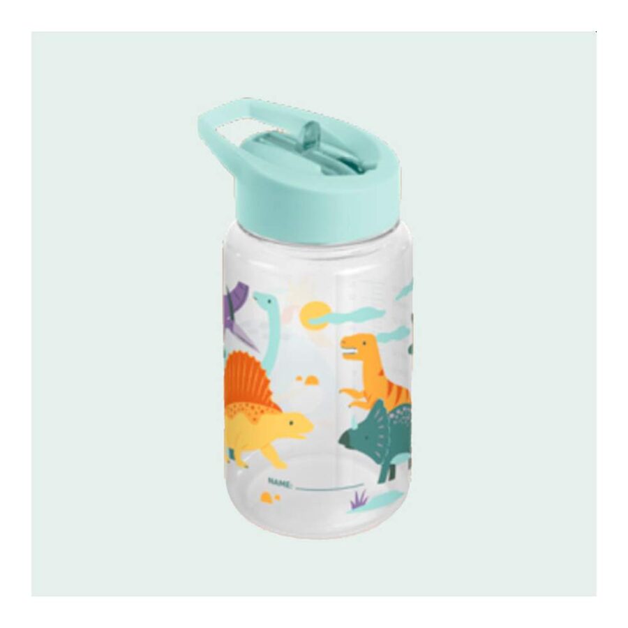 Botella Tritan Pajita Dinosaurios