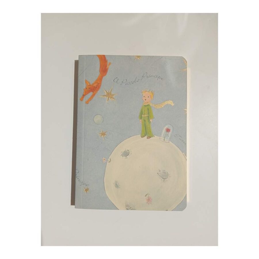 Cuaderno A6 El Principito Borde Dorado