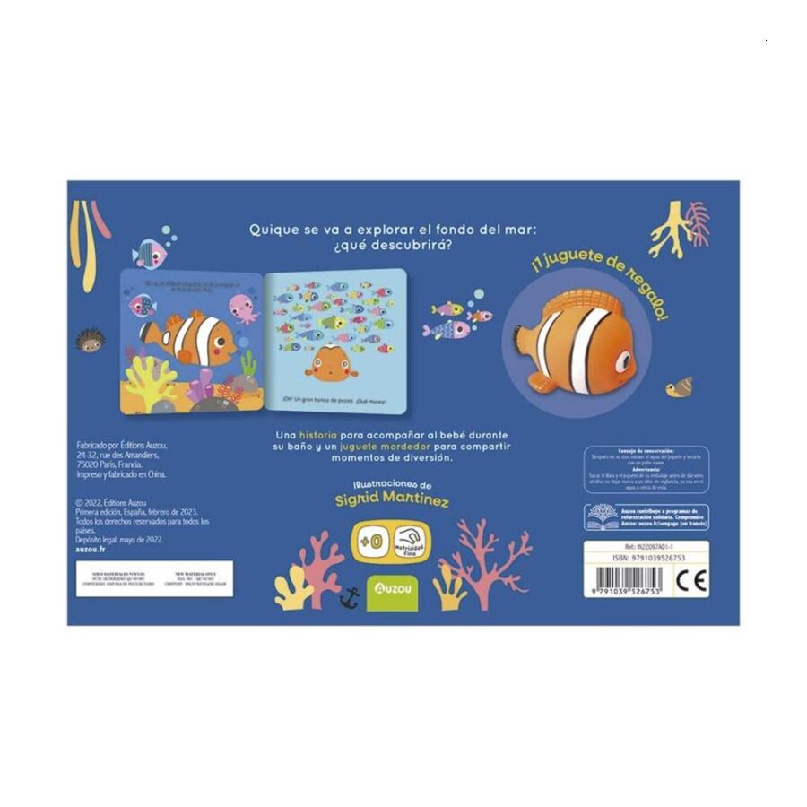 Libro De Baño Quique Descubre El Fondo Del Mar