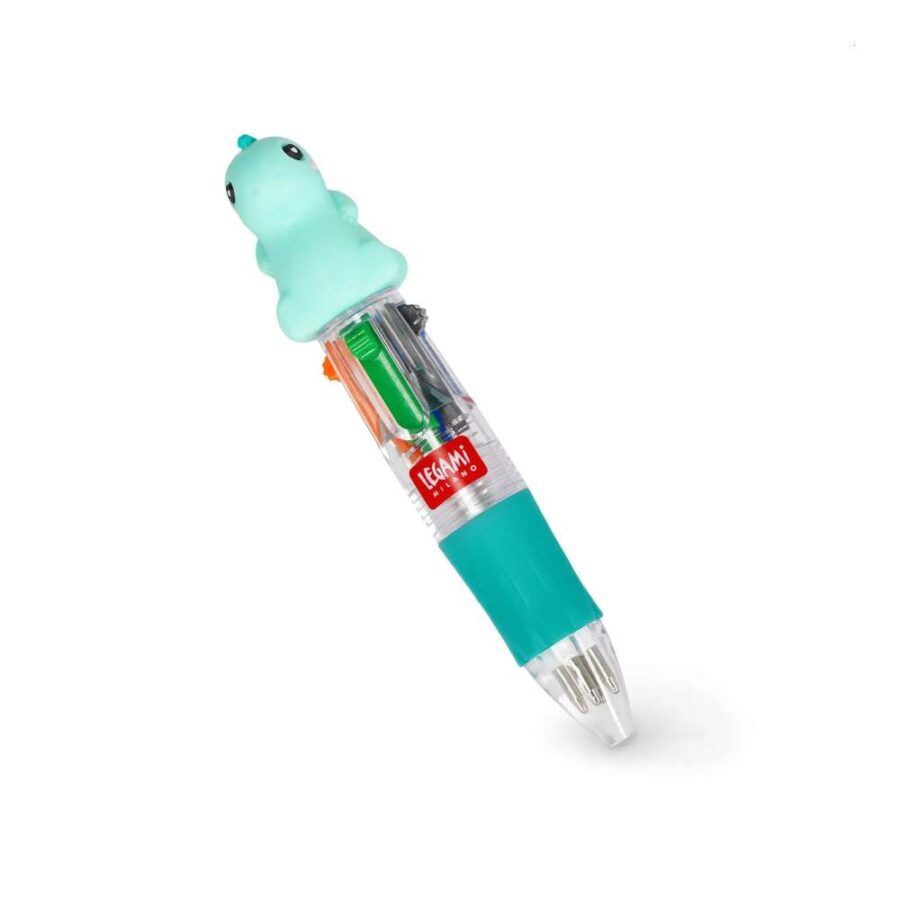 Mini Bolígrafo 4 Colores Dino