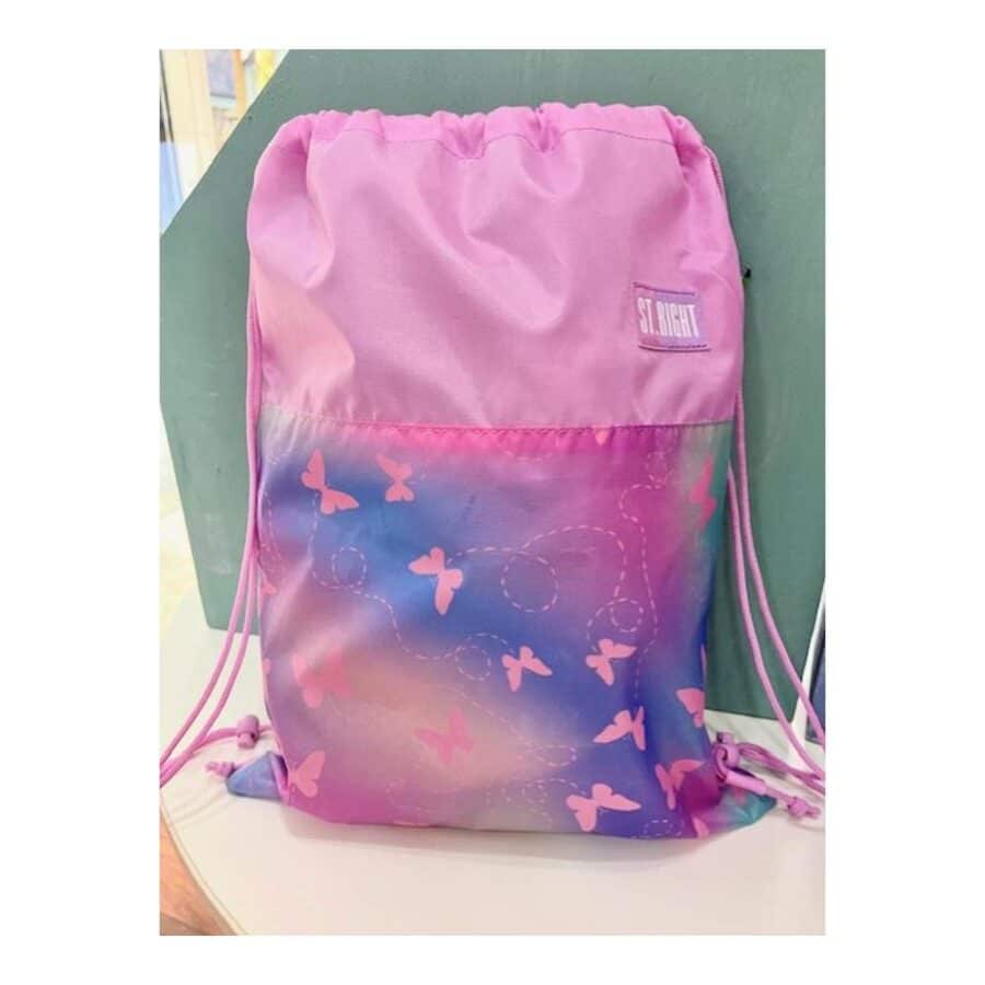 Saco De Cuerdas Pink Butterflies